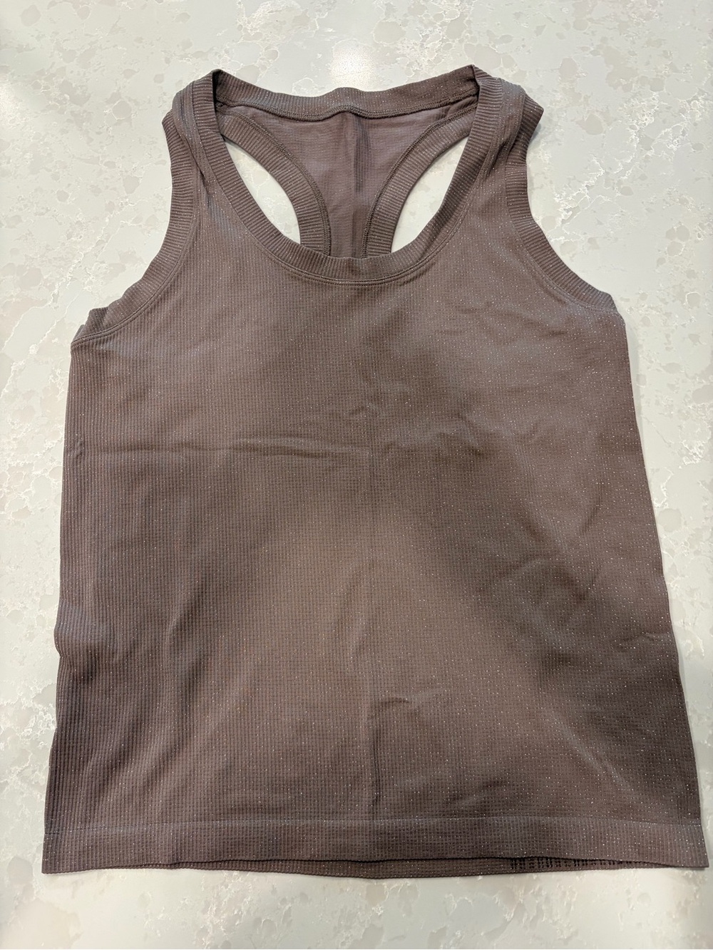 lululemon athletica Brown Ribbed Racerback Tank